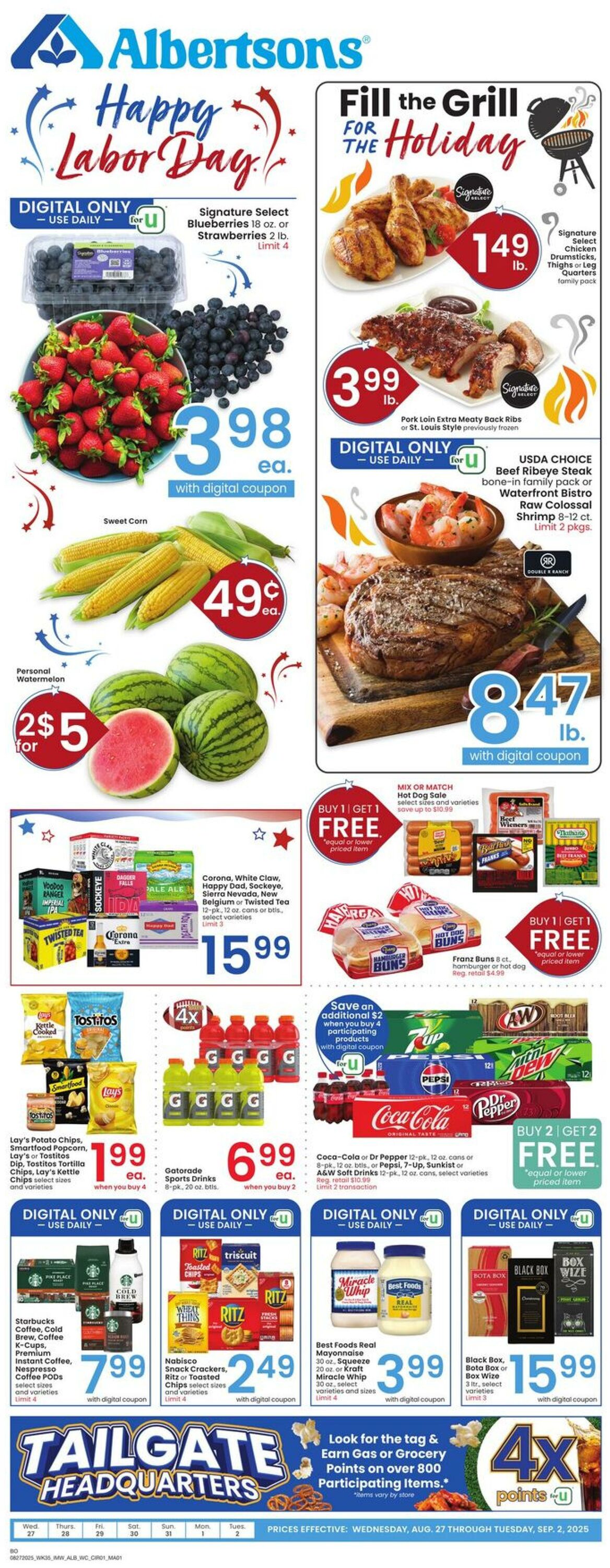 Weekly ad Albertsons 08/27/2025 - 09/02/2025