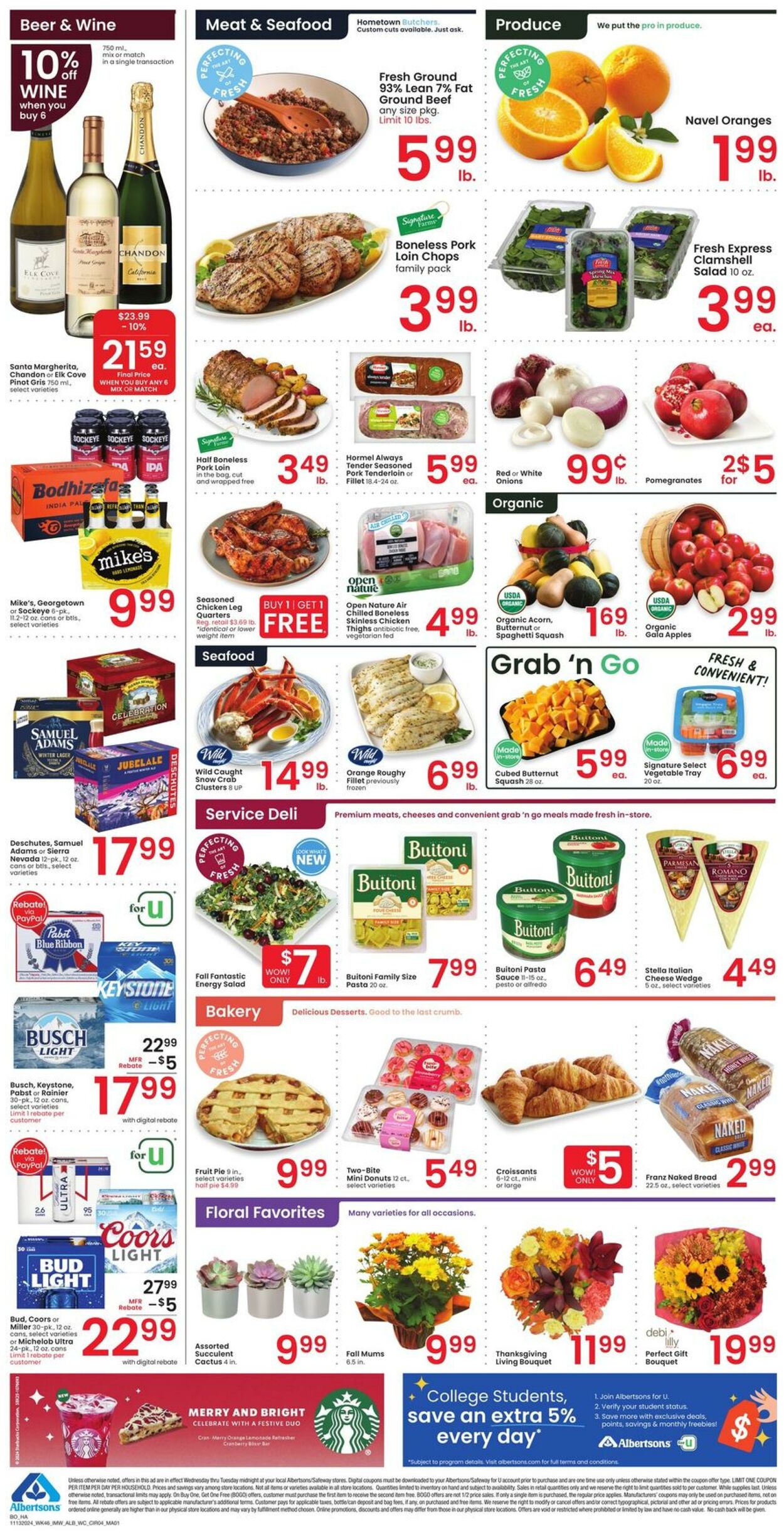 Weekly ad Albertsons 11/13/2024 - 11/19/2024