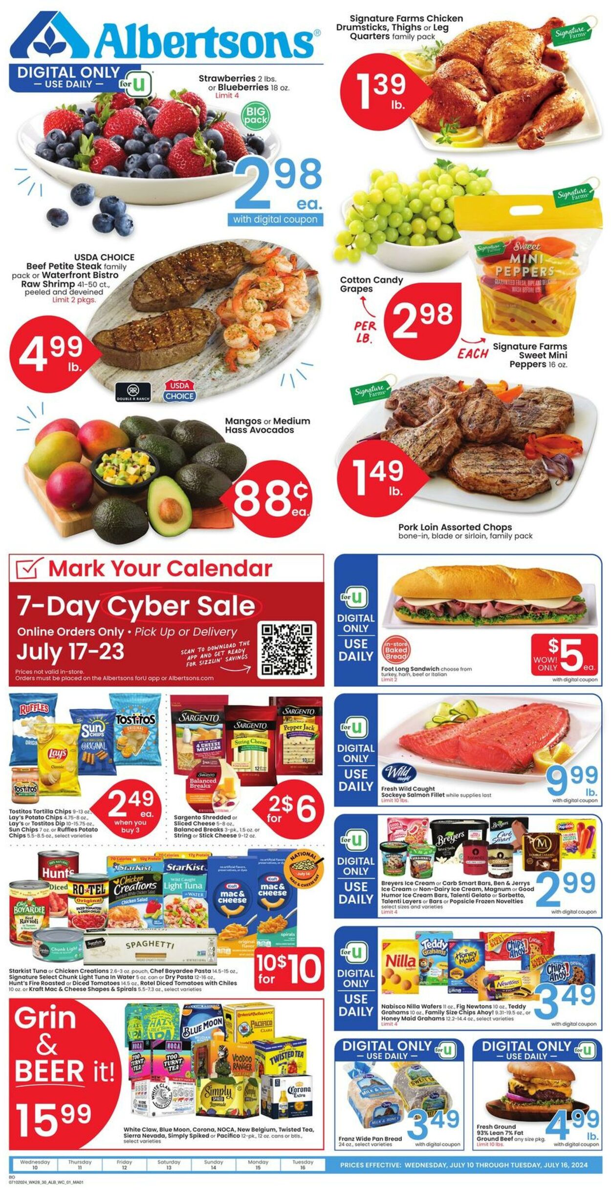 Weekly ad Albertsons 07/10/2024 - 07/16/2024