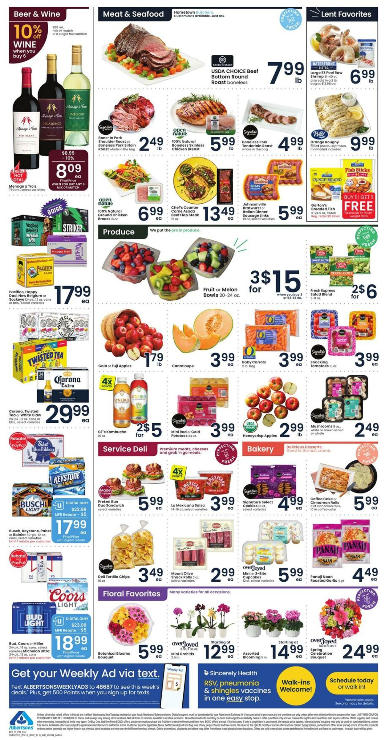 Weekly ad Albertsons 03/18/2026 - 03/24/2026