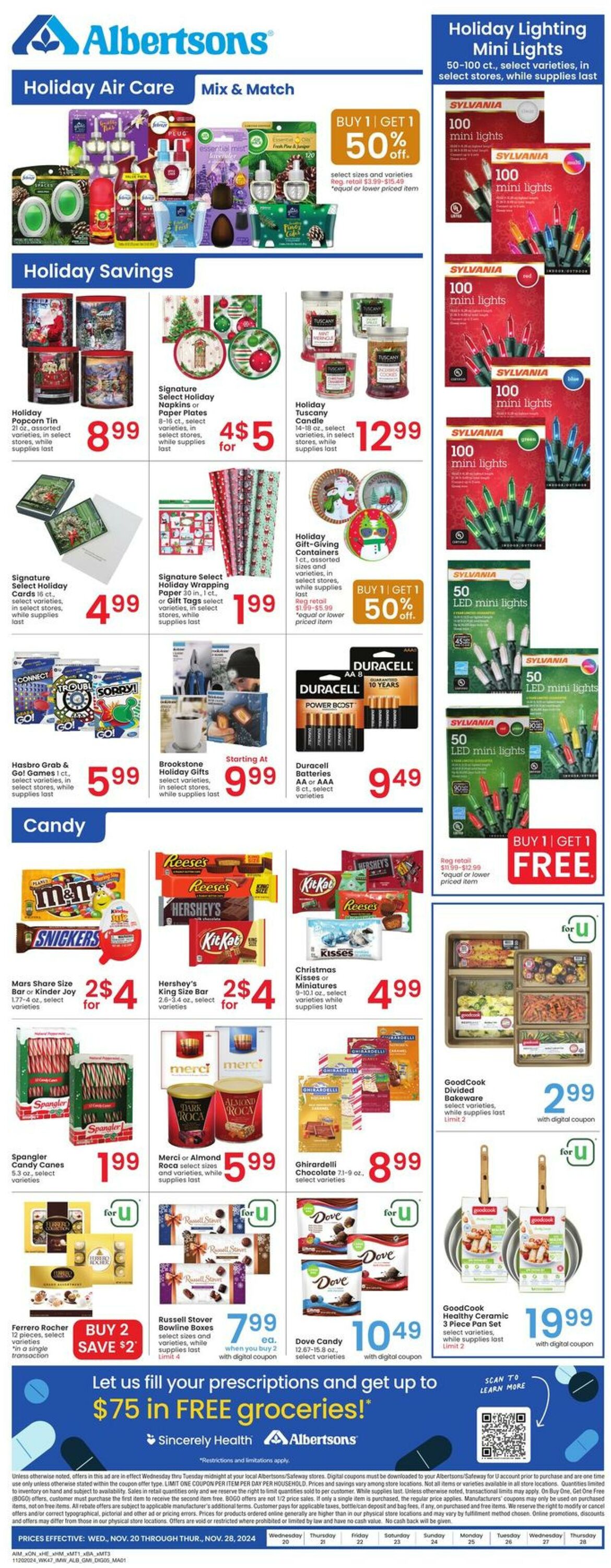 Weekly ad Albertsons 11/20/2024 - 11/26/2024