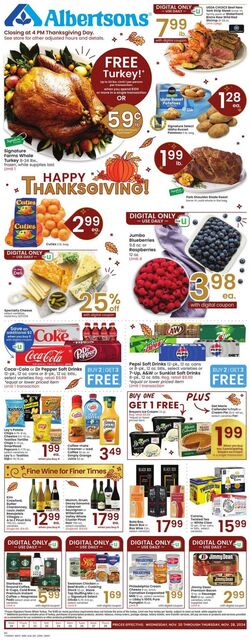 Weekly ad Albertsons 11/20/2024 - 11/26/2024