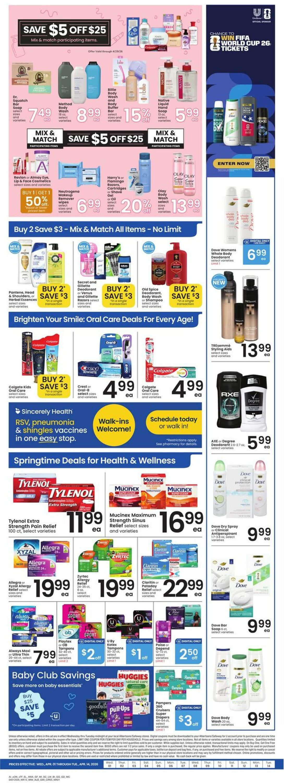 Weekly ad Albertsons 04/01/2026 - 04/07/2026