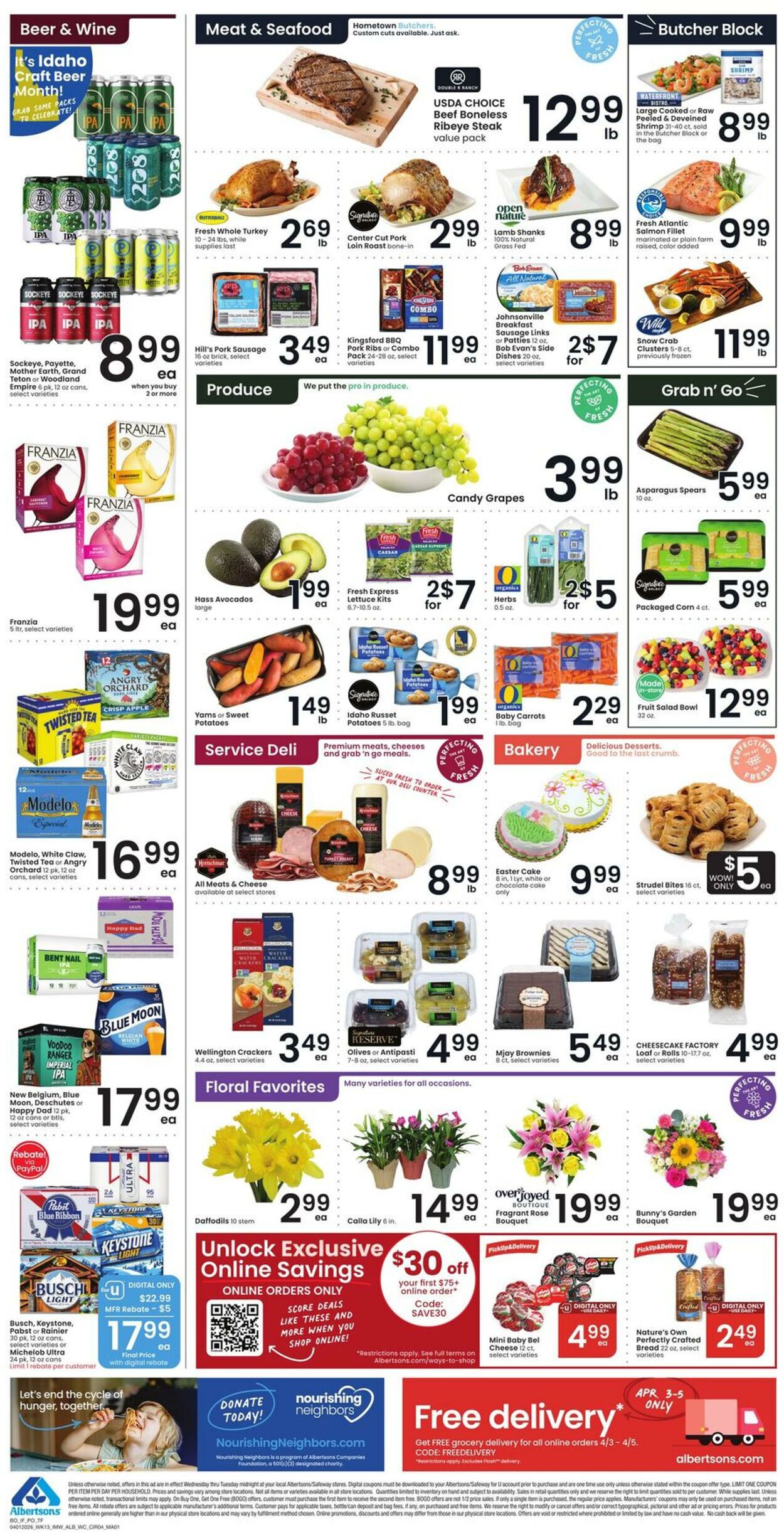 Weekly ad Albertsons 04/01/2026 - 04/07/2026