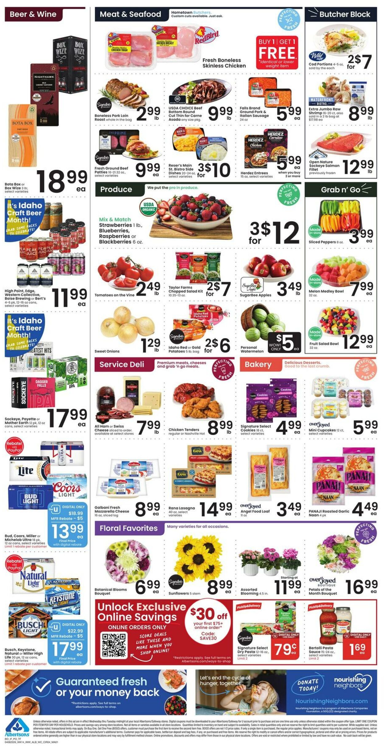 Weekly ad Albertsons 04/08/2026 - 04/14/2026