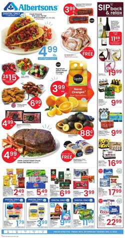 Weekly ad Albertsons 11/29/2024 - 12/03/2024