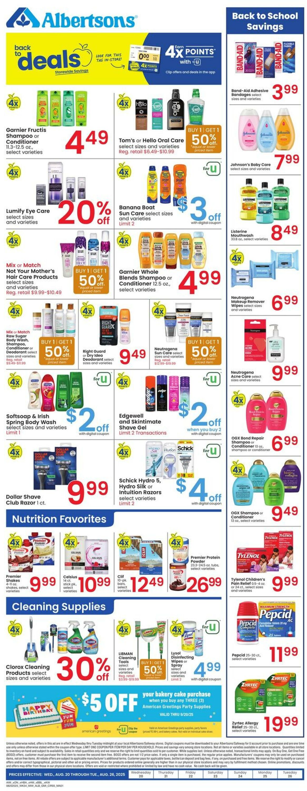 Weekly ad Albertsons 08/20/2025 - 08/26/2025