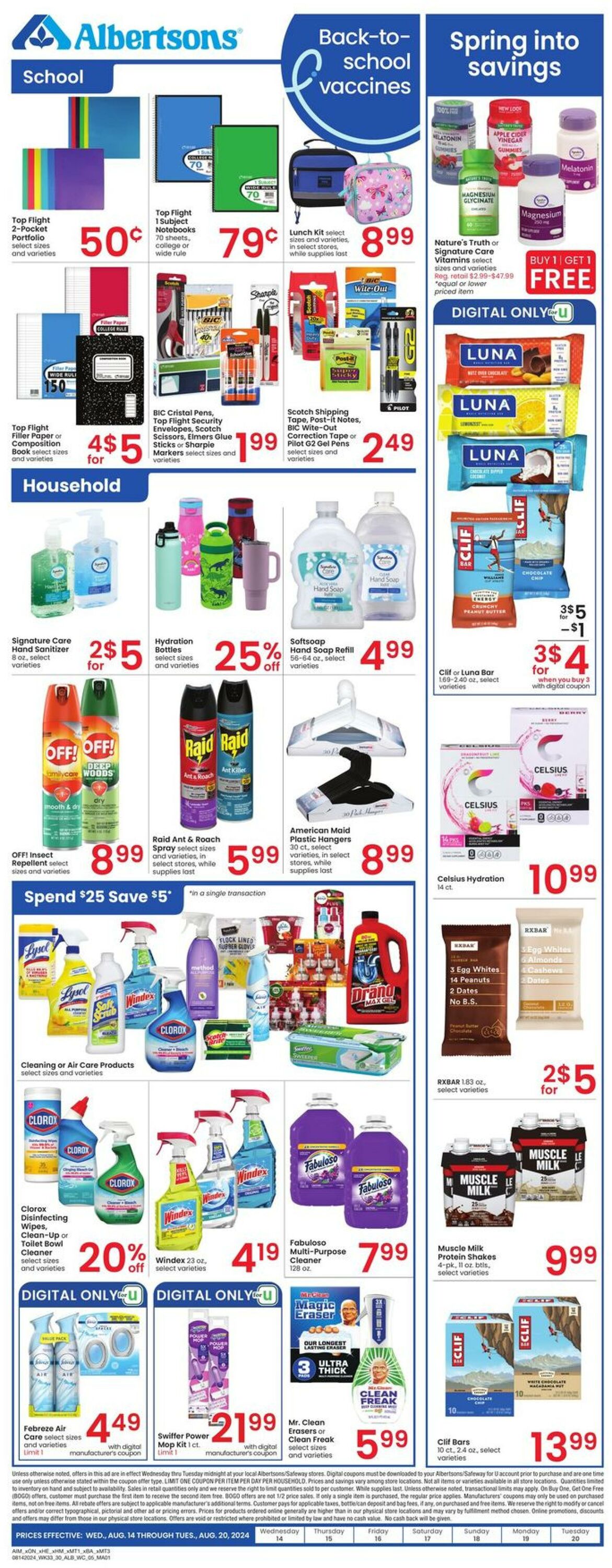 Weekly ad Albertsons 08/14/2024 - 08/20/2024