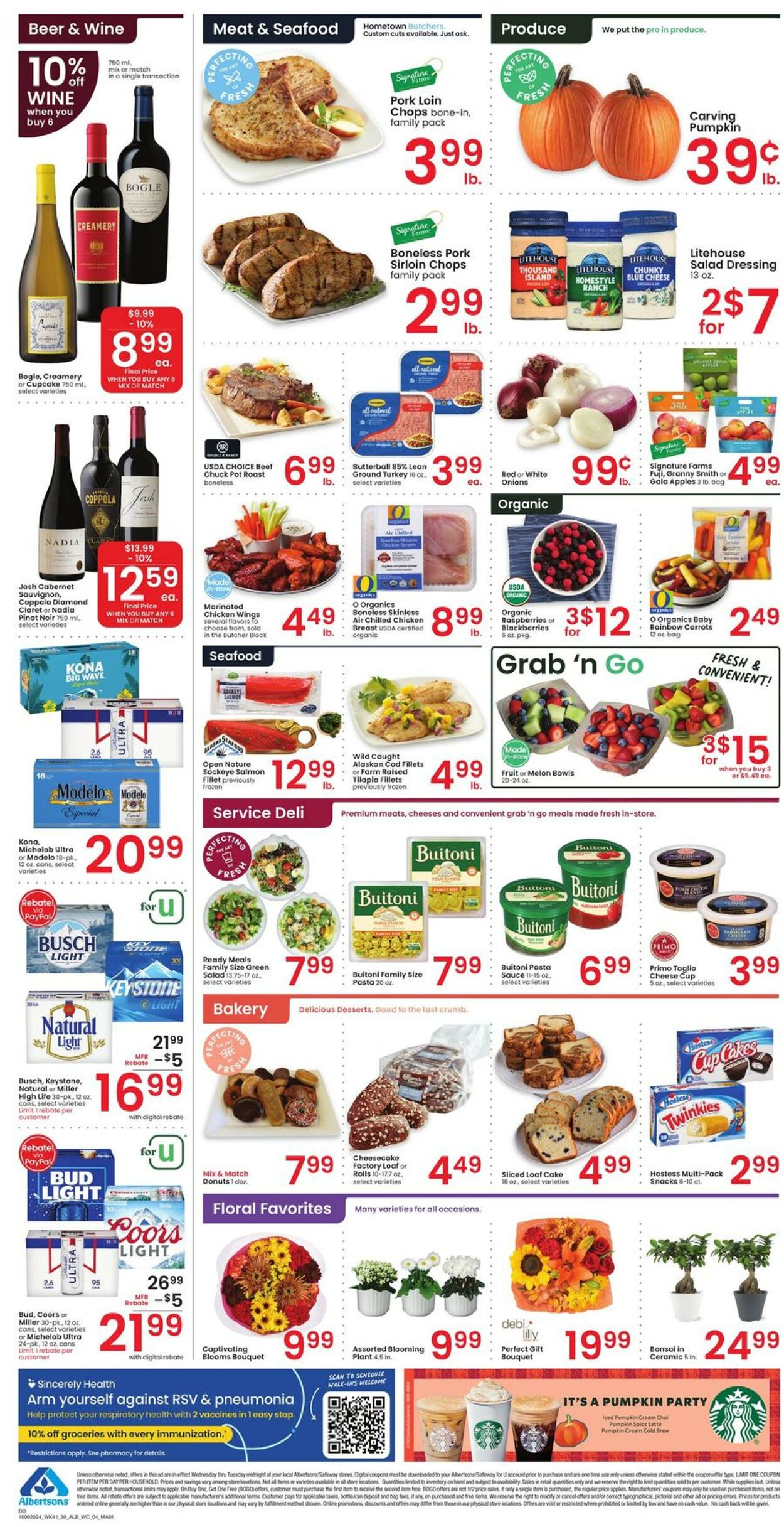 Weekly ad Albertsons 10/09/2024 - 10/15/2024