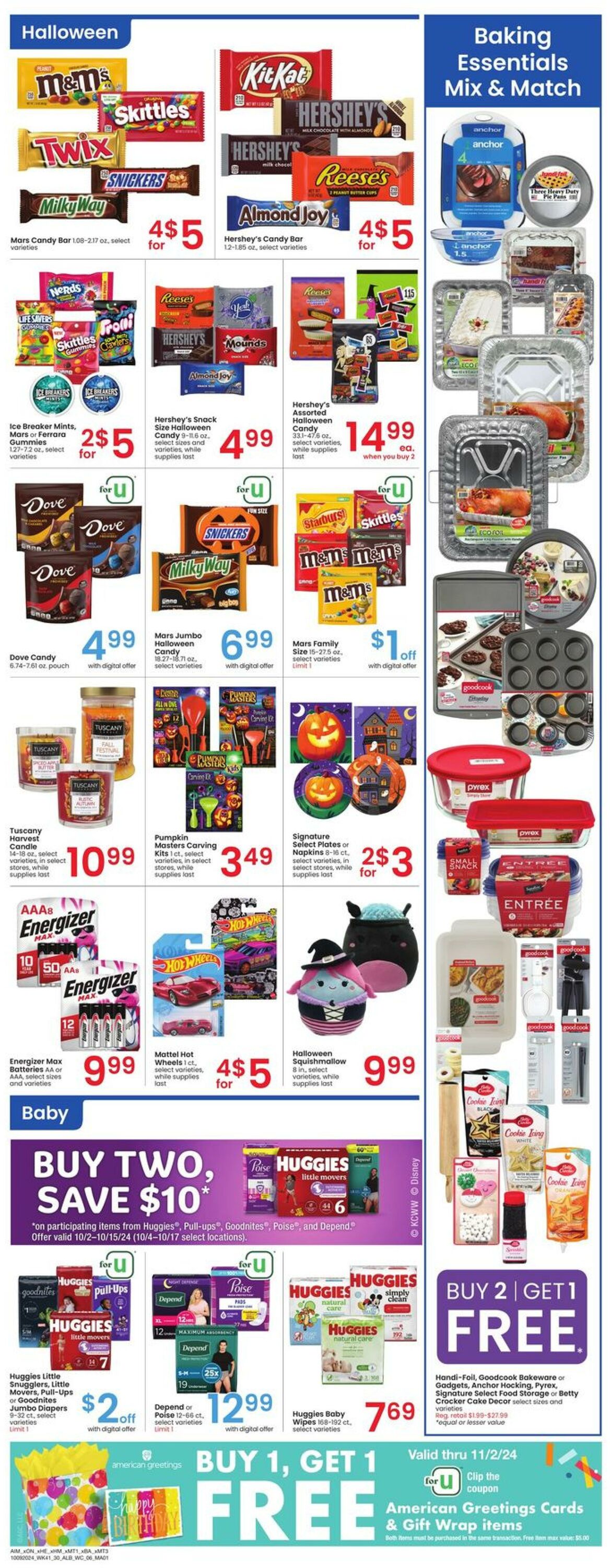 Weekly ad Albertsons 10/09/2024 - 10/15/2024