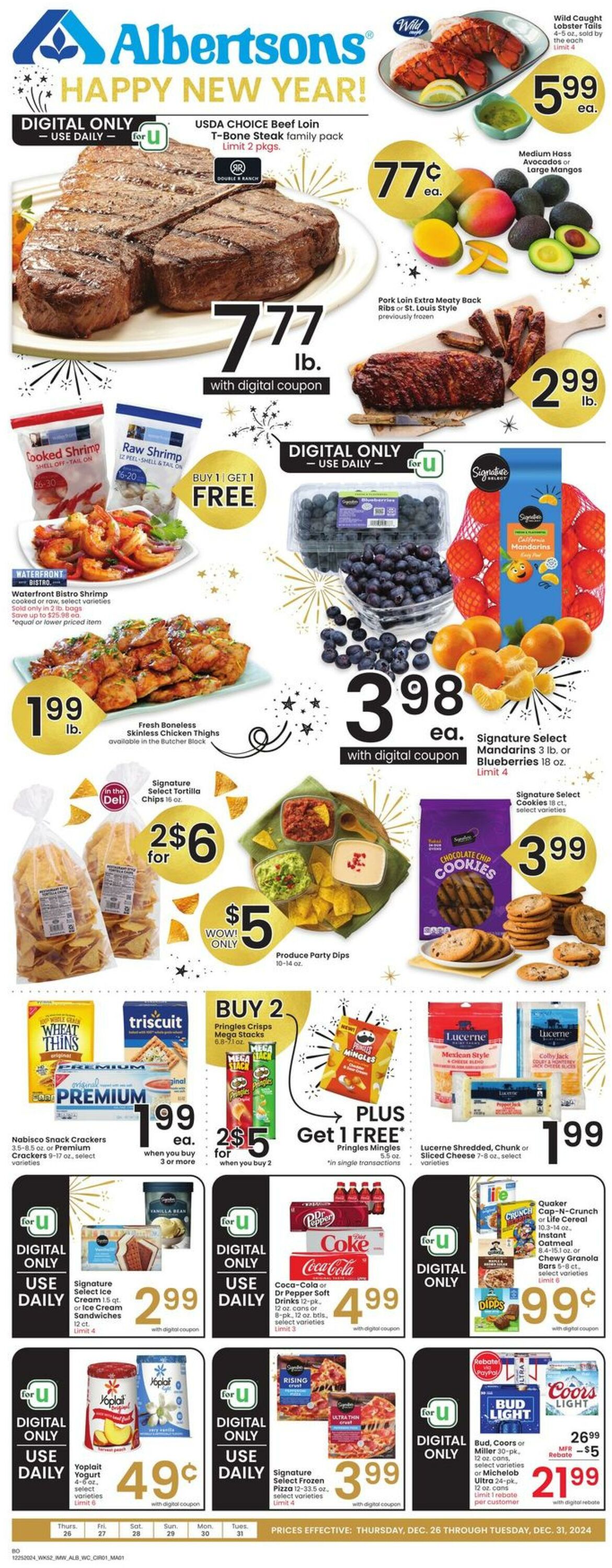 Weekly ad Albertsons 12/26/2024 - 12/31/2024