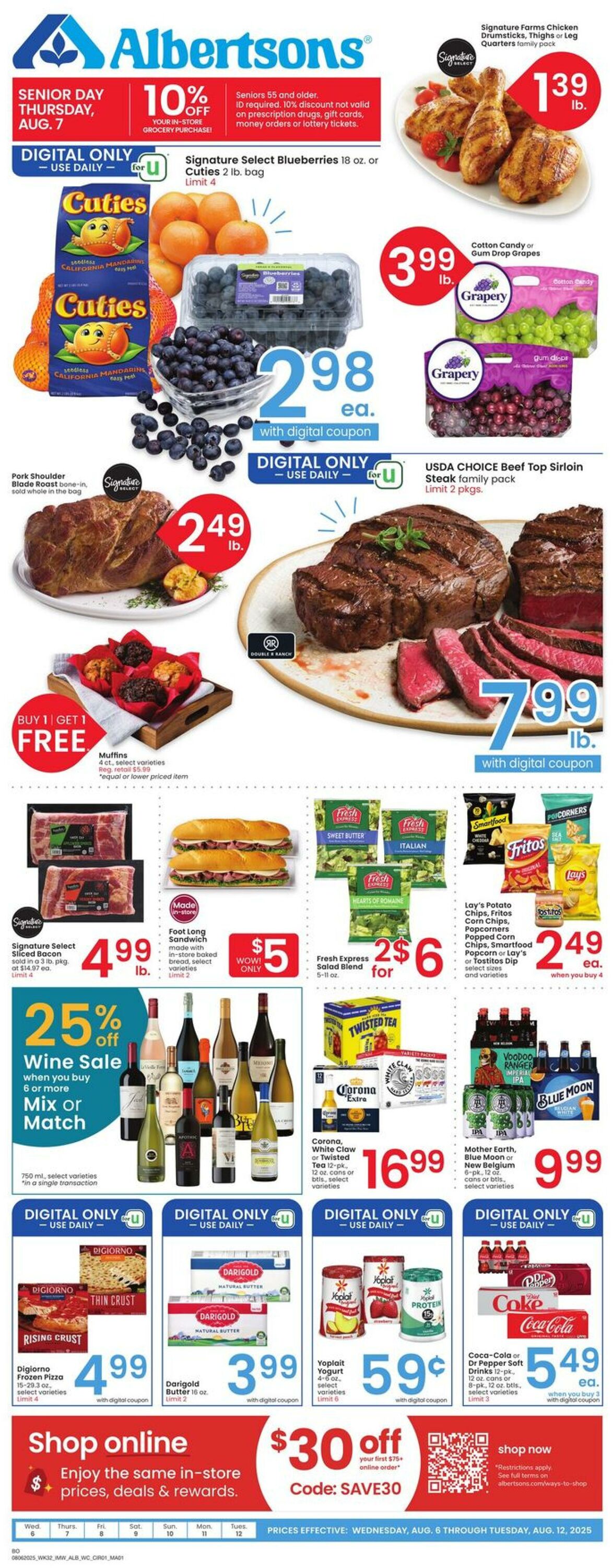 Weekly ad Albertsons 08/06/2025 - 08/12/2025