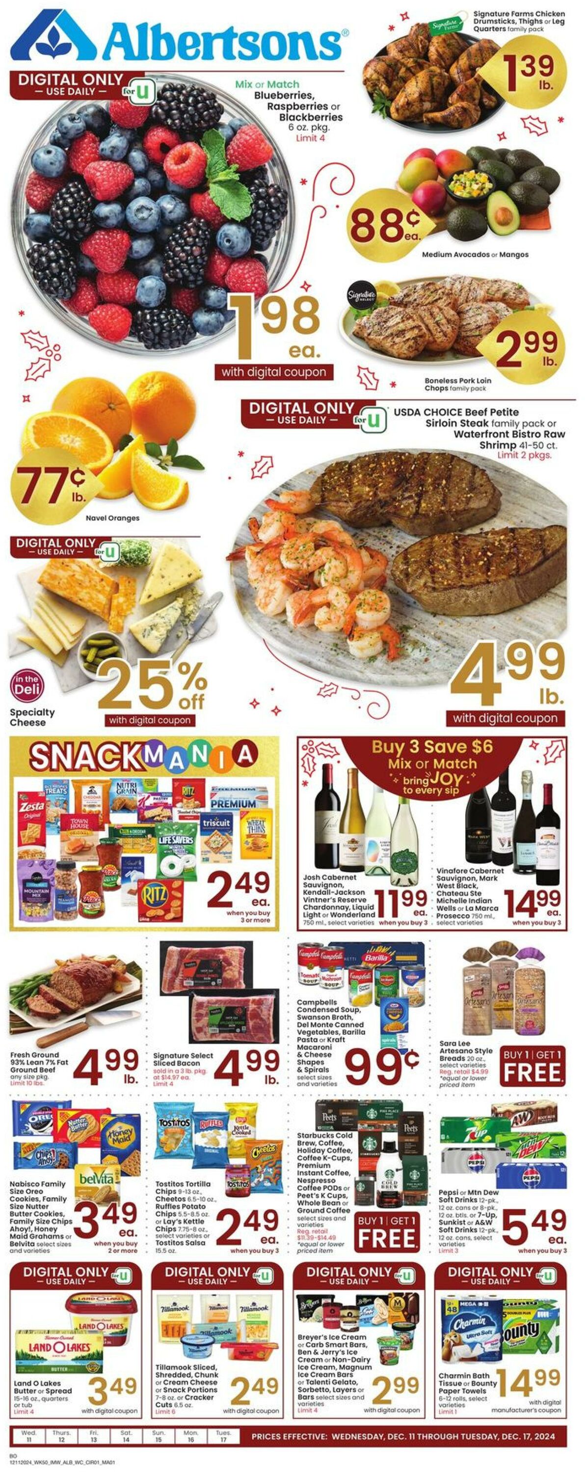 Weekly ad Albertsons 12/11/2024 - 12/17/2024