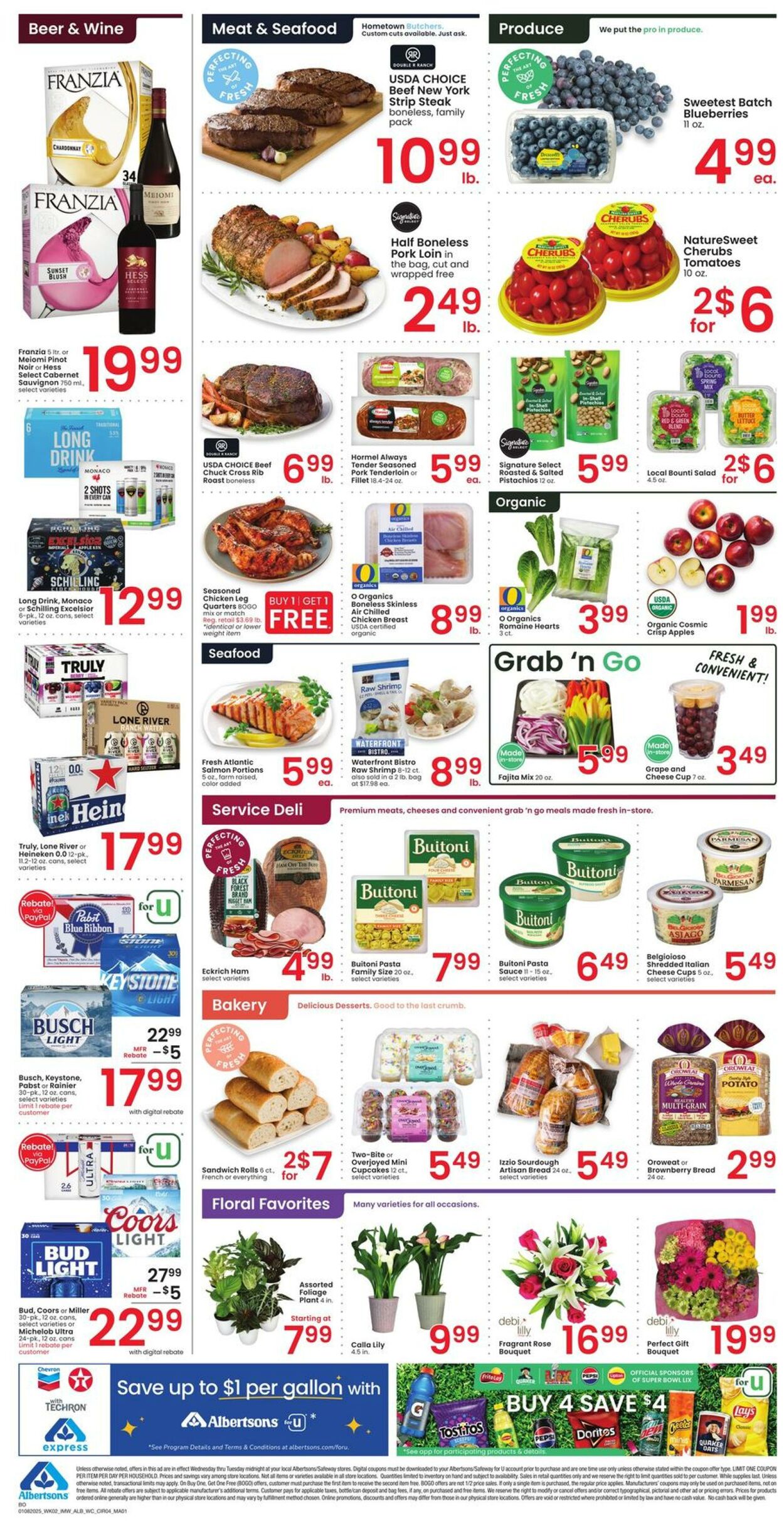 Weekly ad Albertsons 01/08/2025 - 01/14/2025