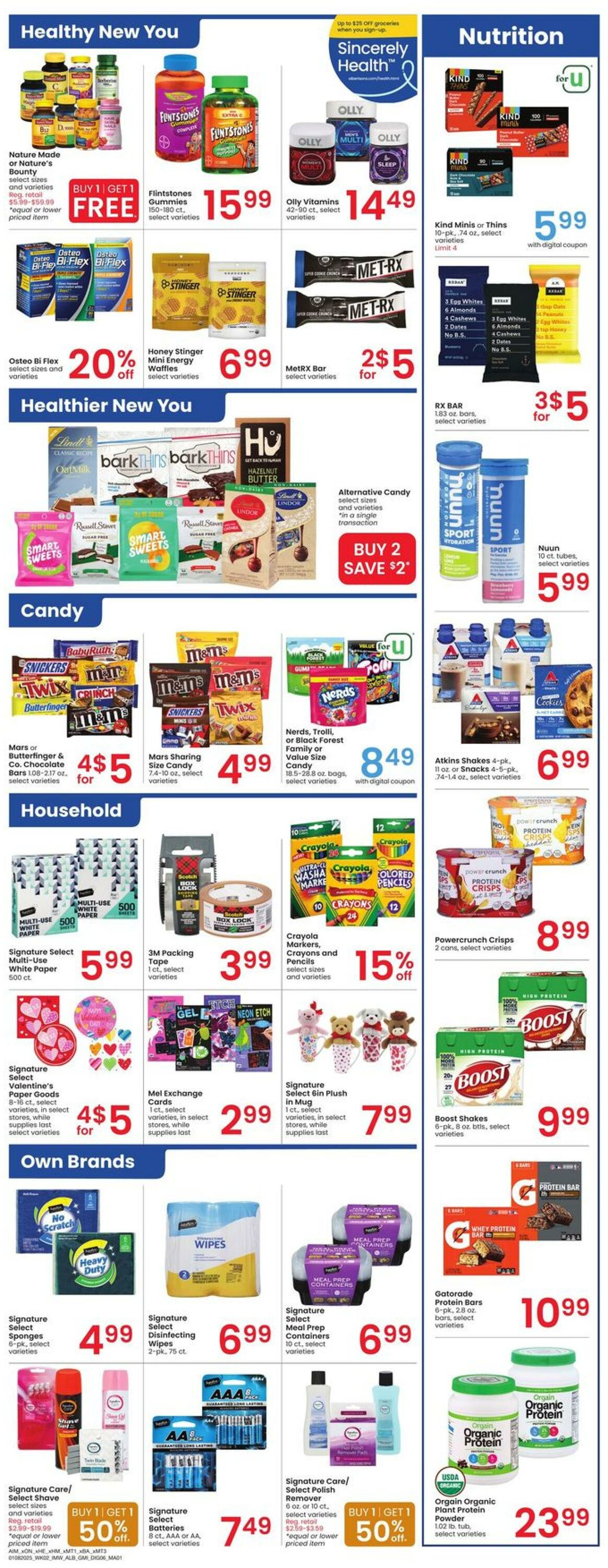 Weekly ad Albertsons 01/08/2025 - 01/14/2025