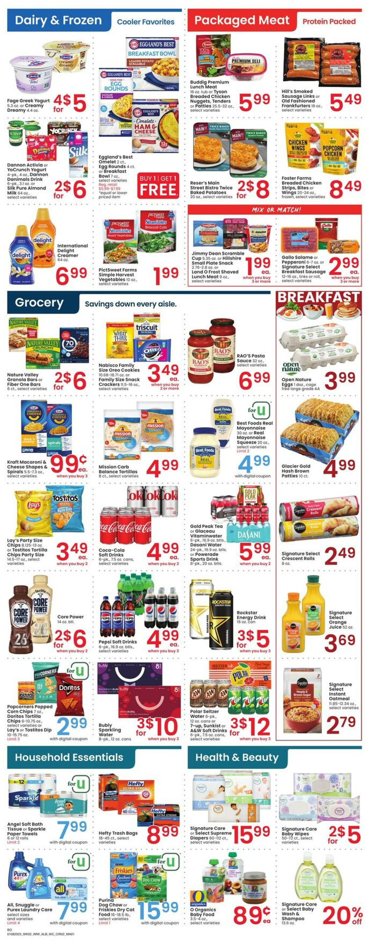 Weekly ad Albertsons 01/08/2025 - 01/14/2025