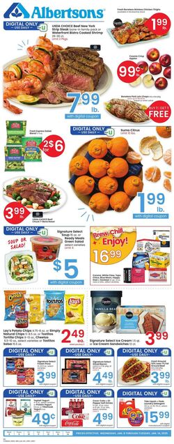 Weekly ad Albertsons 01/08/2025 - 01/14/2025