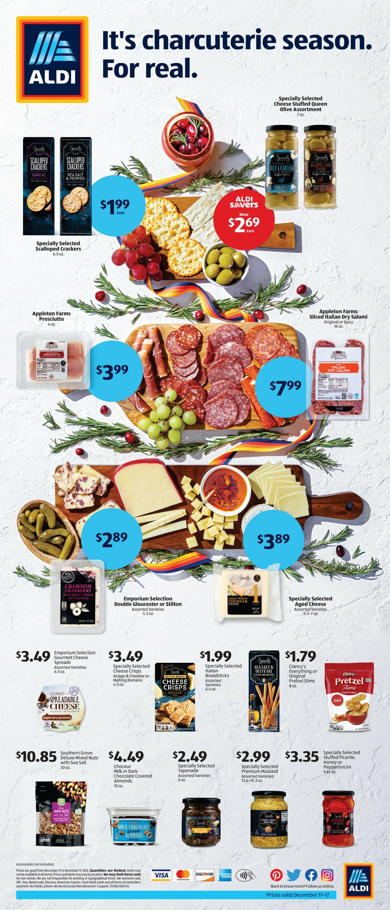 Weekly ad Aldi - Charcuterie - New York, NY Dec 11, 2024 - Dec 17, 2024