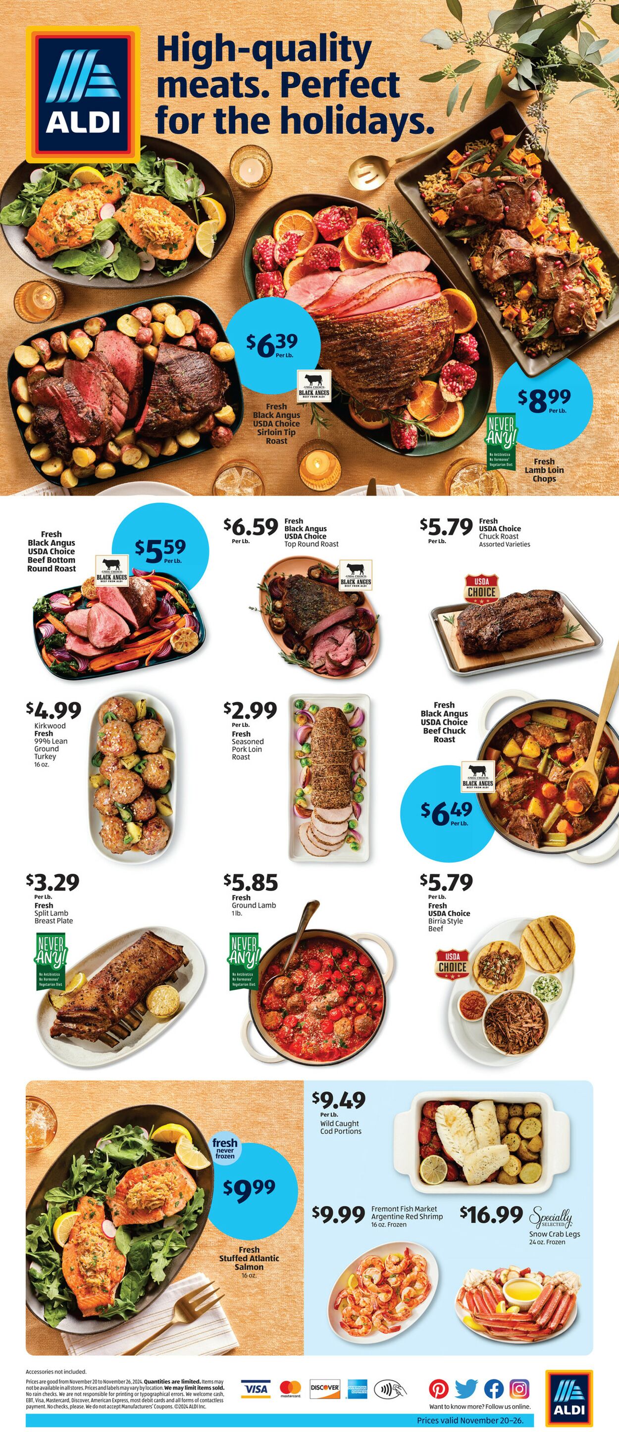 Weekly ad Aldi - High-Quality Meat & Seafood Digital Ad - New York, NY Nov 20, 2024 - Nov 26, 2024