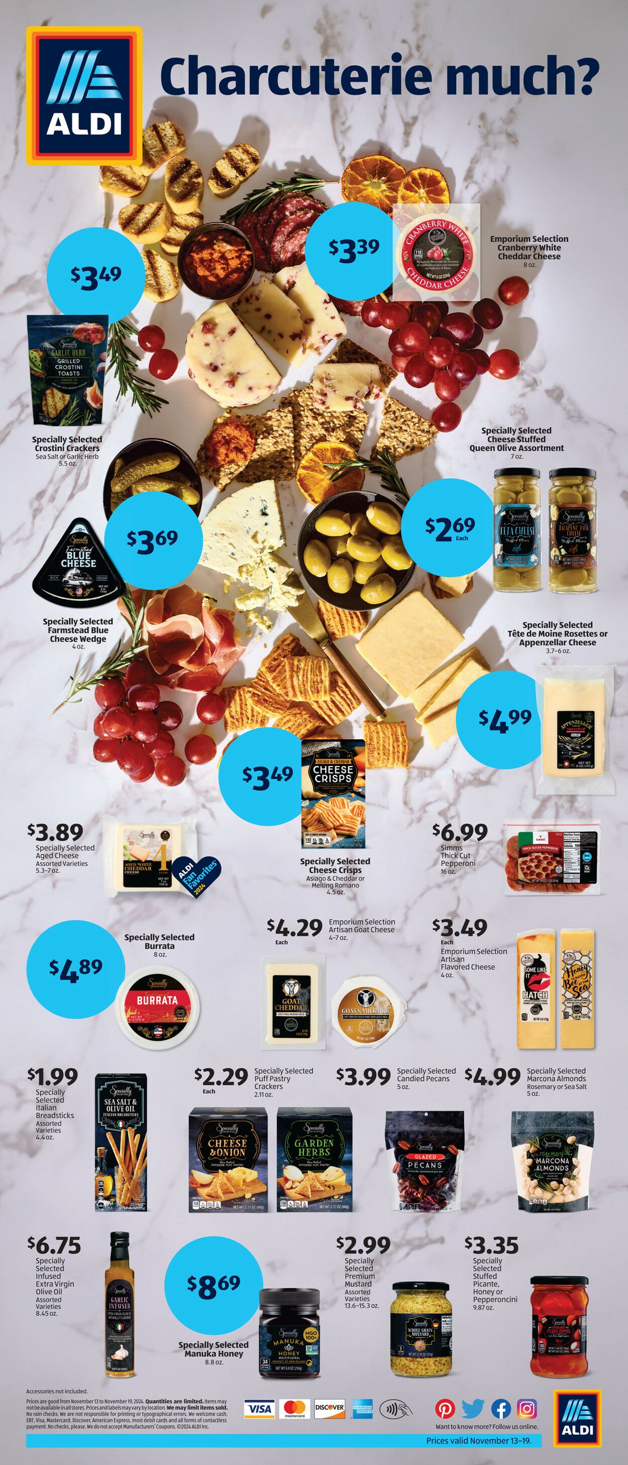 Weekly ad Aldi - Holiday Charcuterie Digital Ad - New York, NY Nov 13, 2024 - Nov 19, 2024