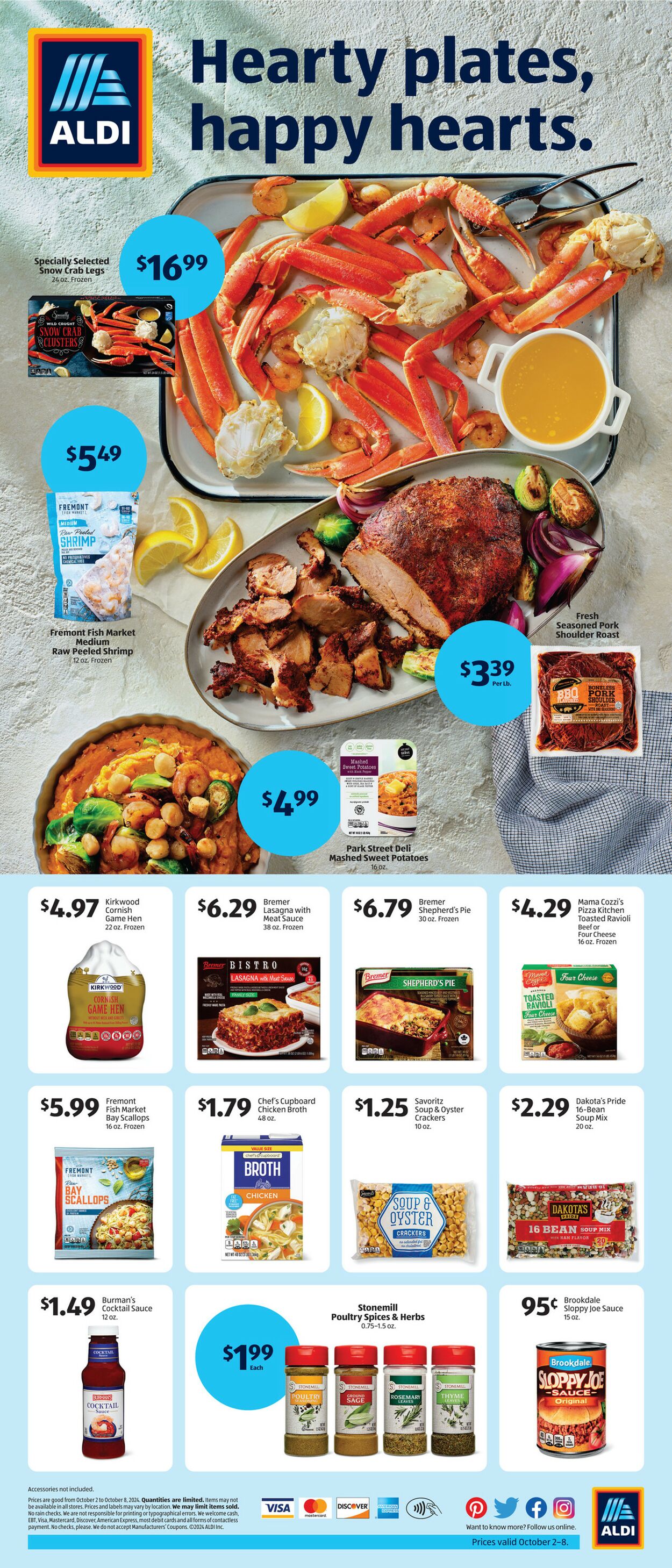 Weekly ad Aldi - Seasonal Hearty Cooking - South Gate, CA Oct 2, 2024 - Oct 8, 2024