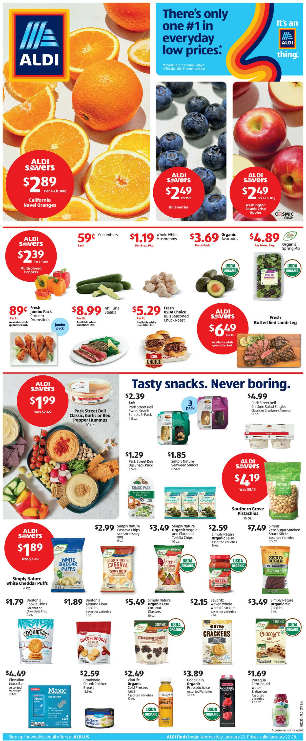 Weekly ad Aldi 01/22/2025 - 01/28/2025