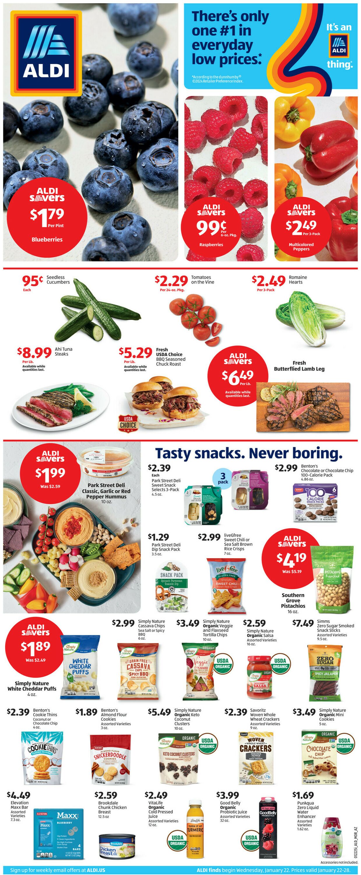 Weekly ad Aldi 01/22/2025 - 01/28/2025