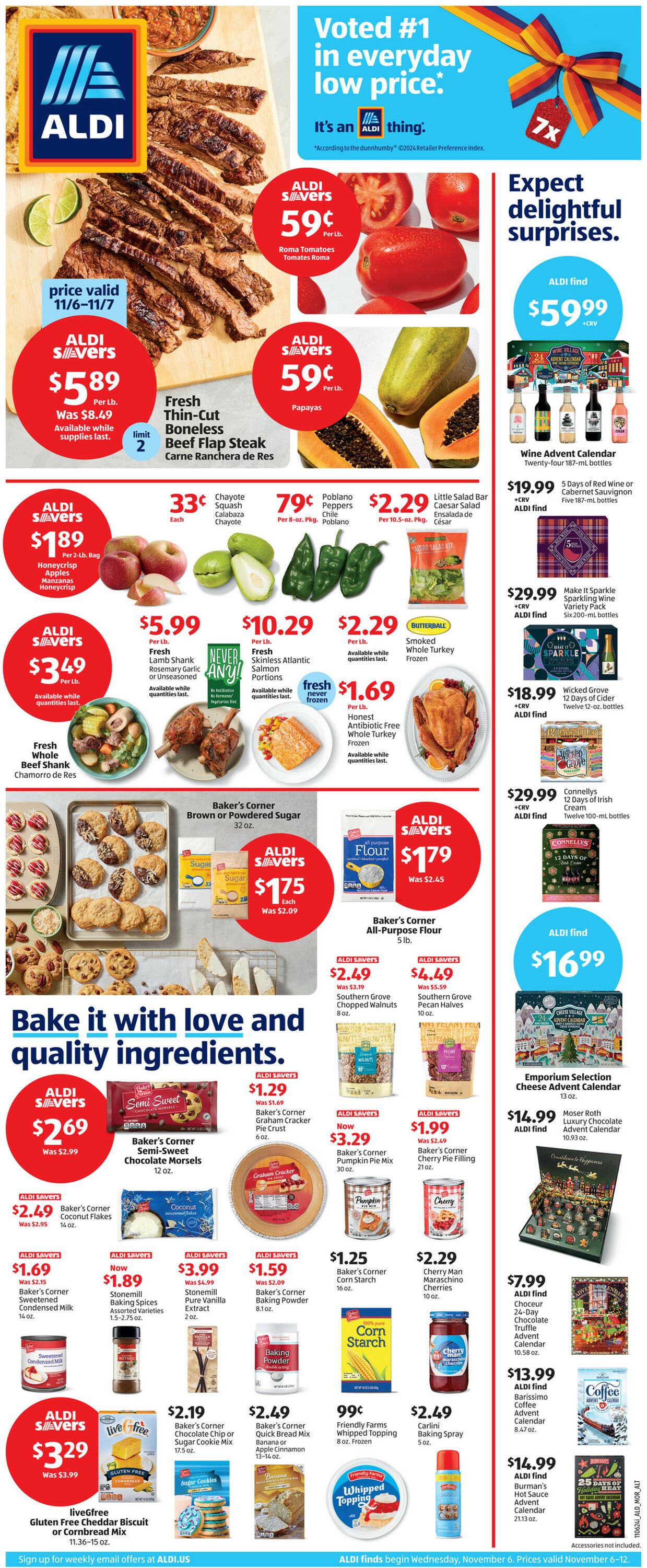 Weekly ad Aldi - Weekly Ad - South Gate, CA Nov 6, 2024 - Nov 12, 2024