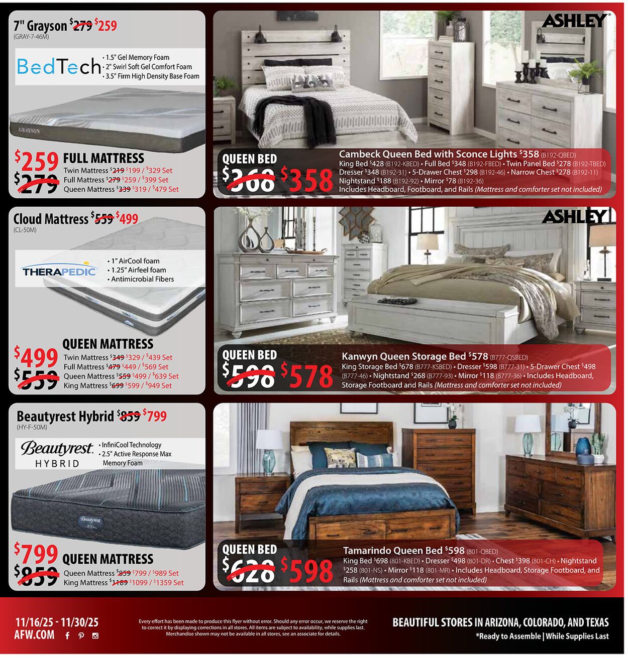 Weekly ad American Furniture Warehouse 11/18/2025 - 12/02/2025