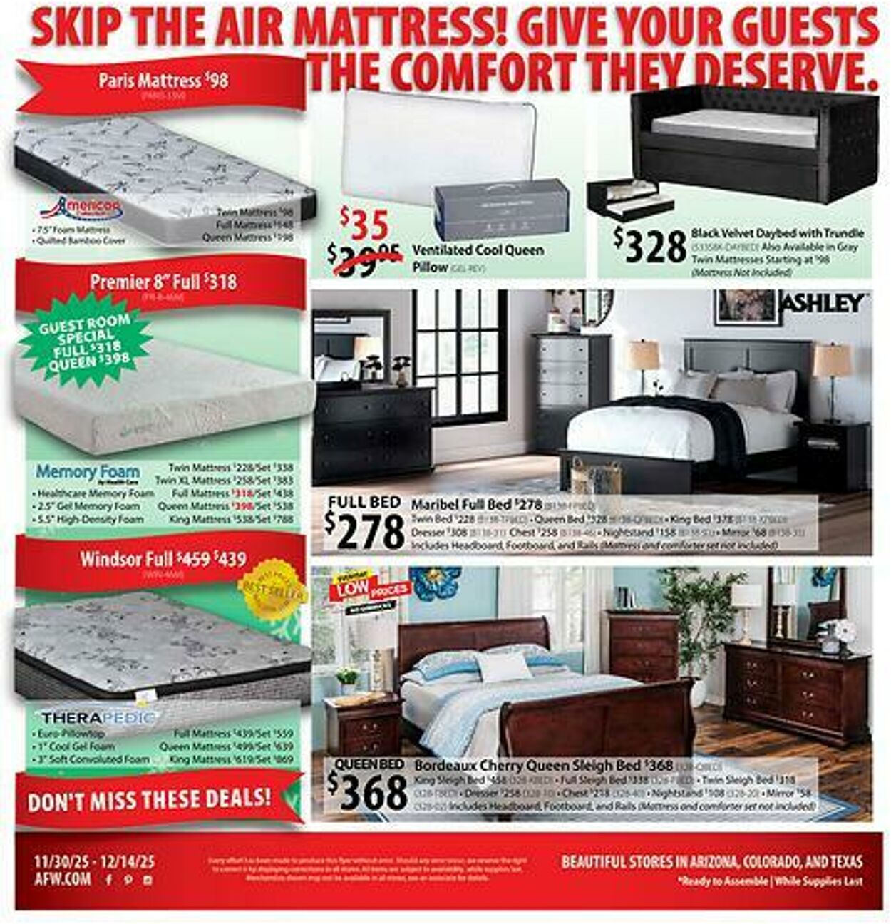 Weekly ad American Furniture Warehouse 11/30/2025 - 12/14/2025