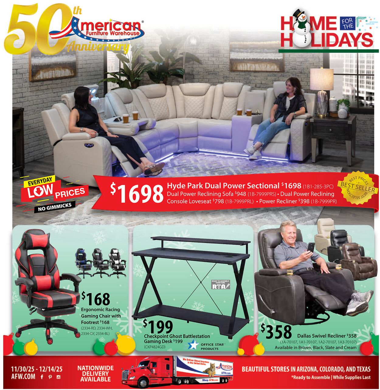 Weekly ad American Furniture Warehouse 11/30/2025 - 12/14/2025
