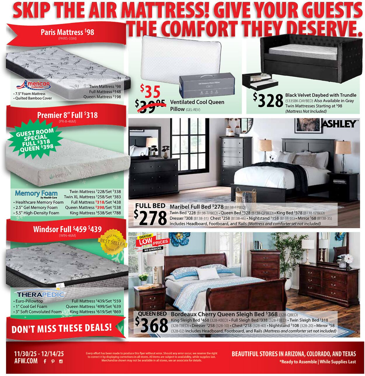 Weekly ad American Furniture Warehouse 11/30/2025 - 12/14/2025