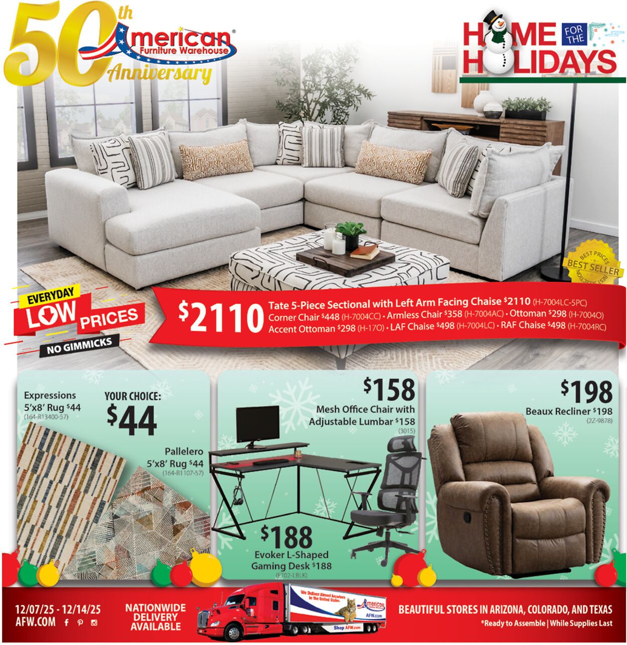 Weekly ad American Furniture Warehouse 12/09/2025 - 12/23/2025