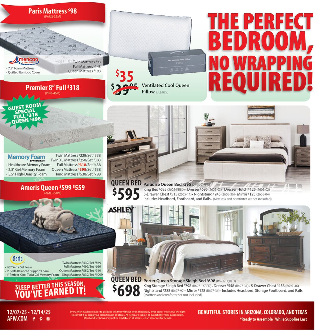 Weekly ad American Furniture Warehouse 12/09/2025 - 12/23/2025