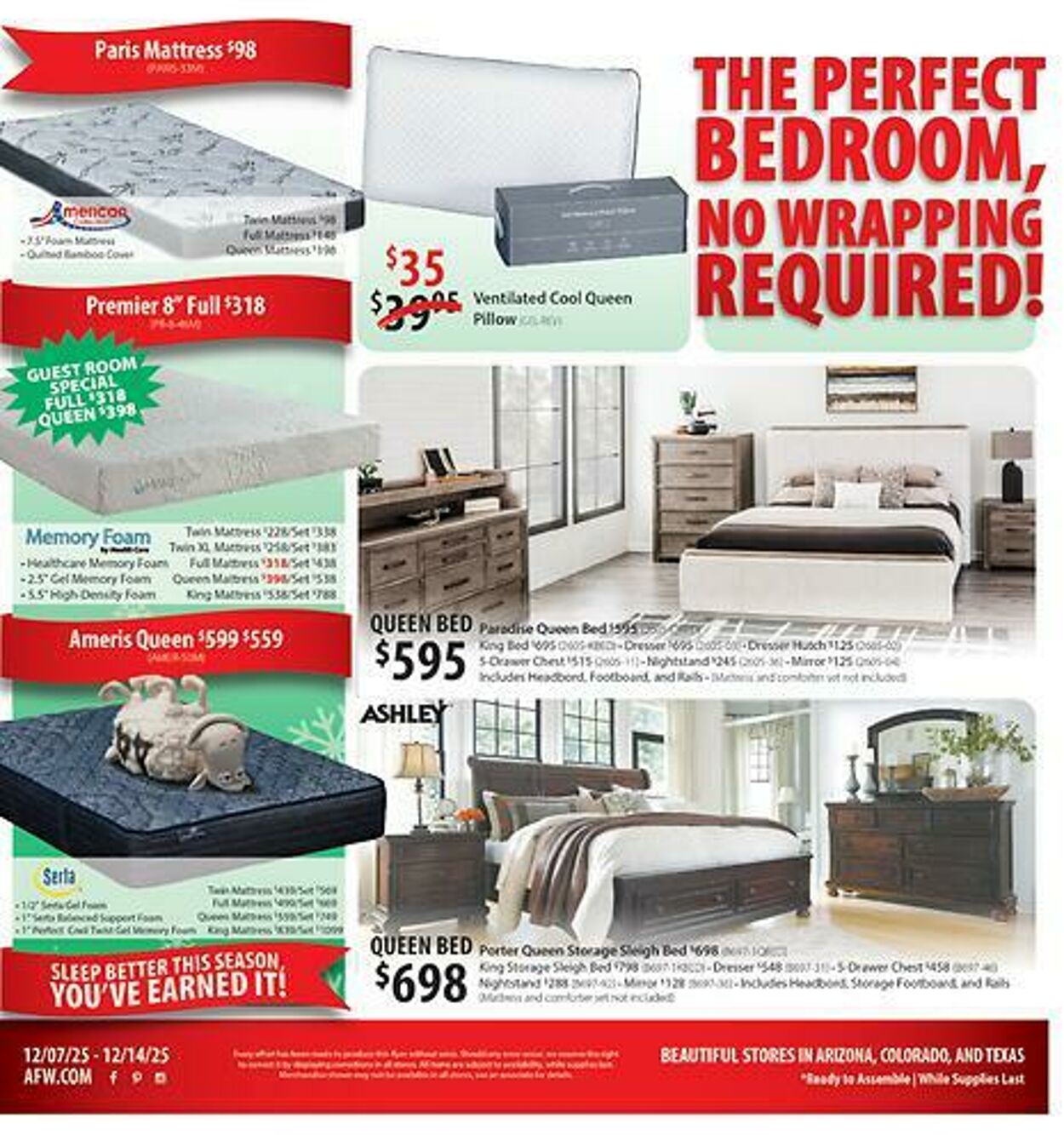 Weekly ad American Furniture Warehouse 12/09/2025 - 12/23/2025