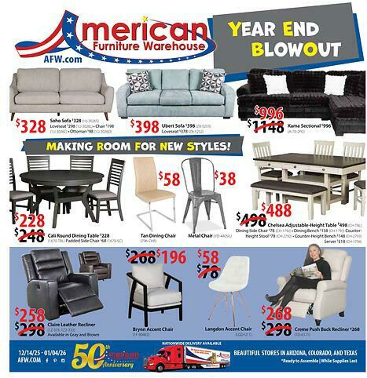 Weekly ad American Furniture Warehouse 12/16/2025 - 12/30/2025