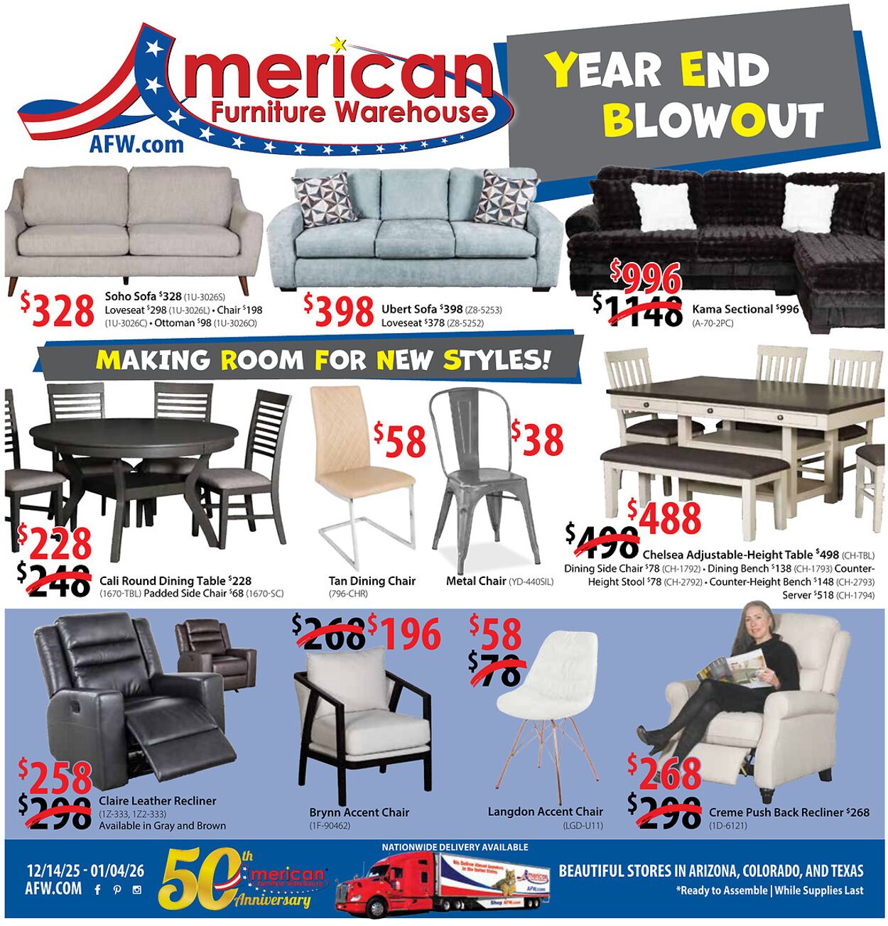 Weekly ad American Furniture Warehouse 12/16/2025 - 12/30/2025