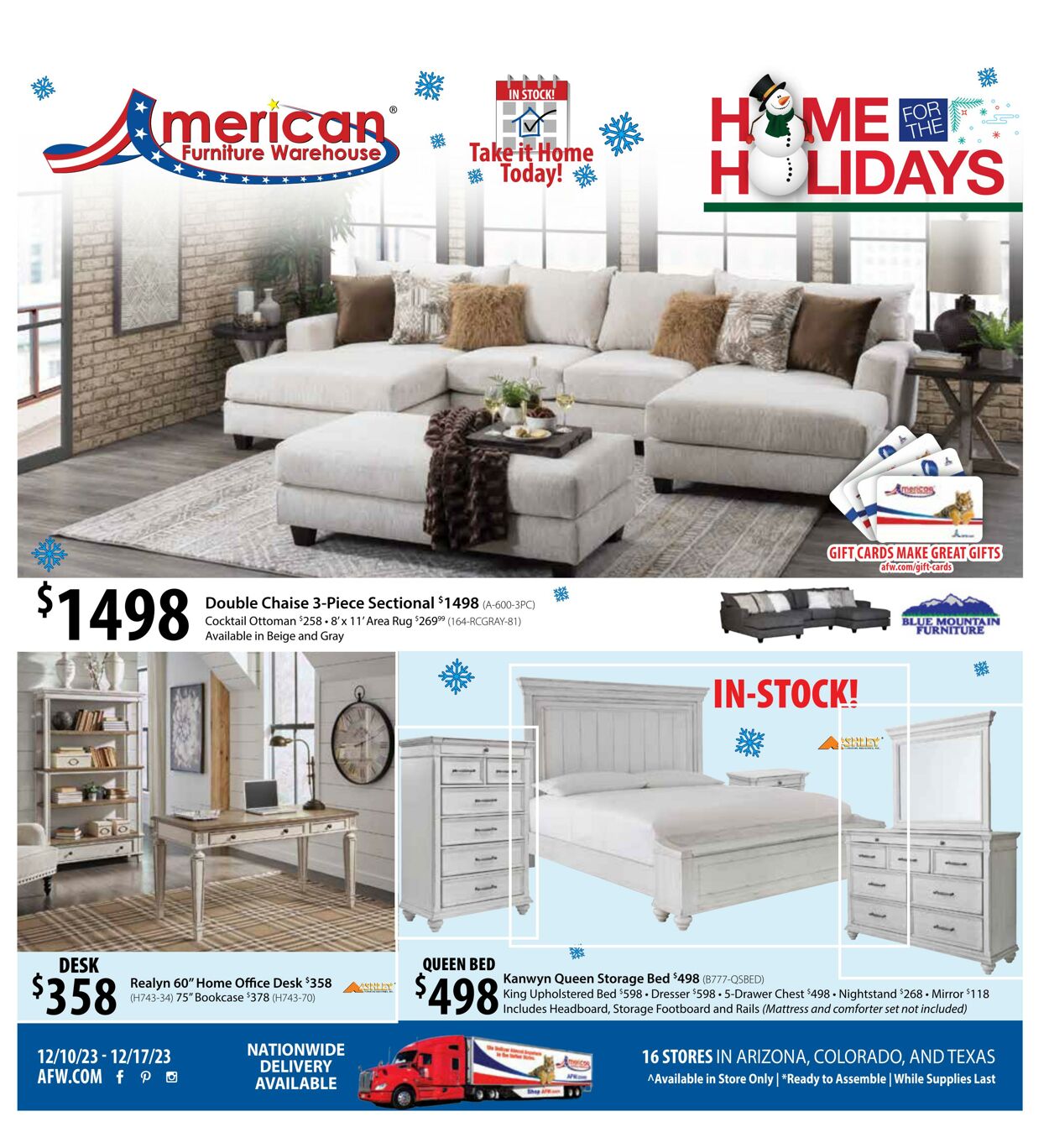 Weekly ad American Furniture Warehouse 12/19/2023 - 01/07/2024
