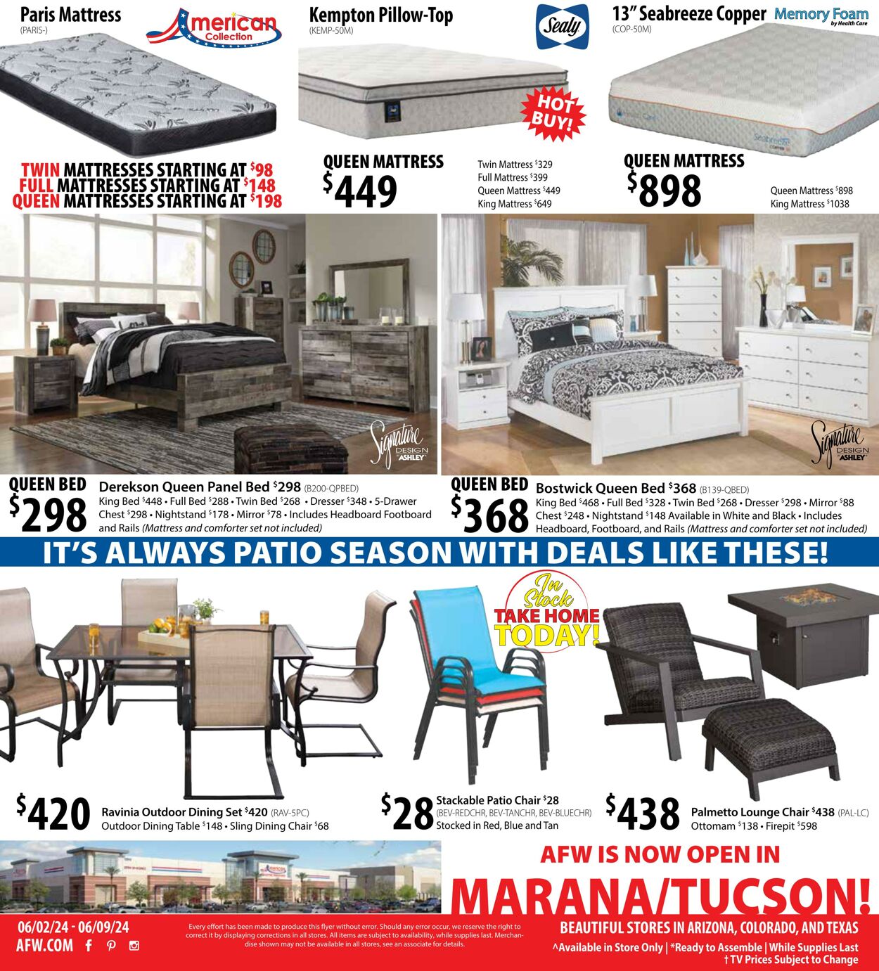 Weekly ad American Furniture Warehouse 05/31/2024 - 06/10/2024