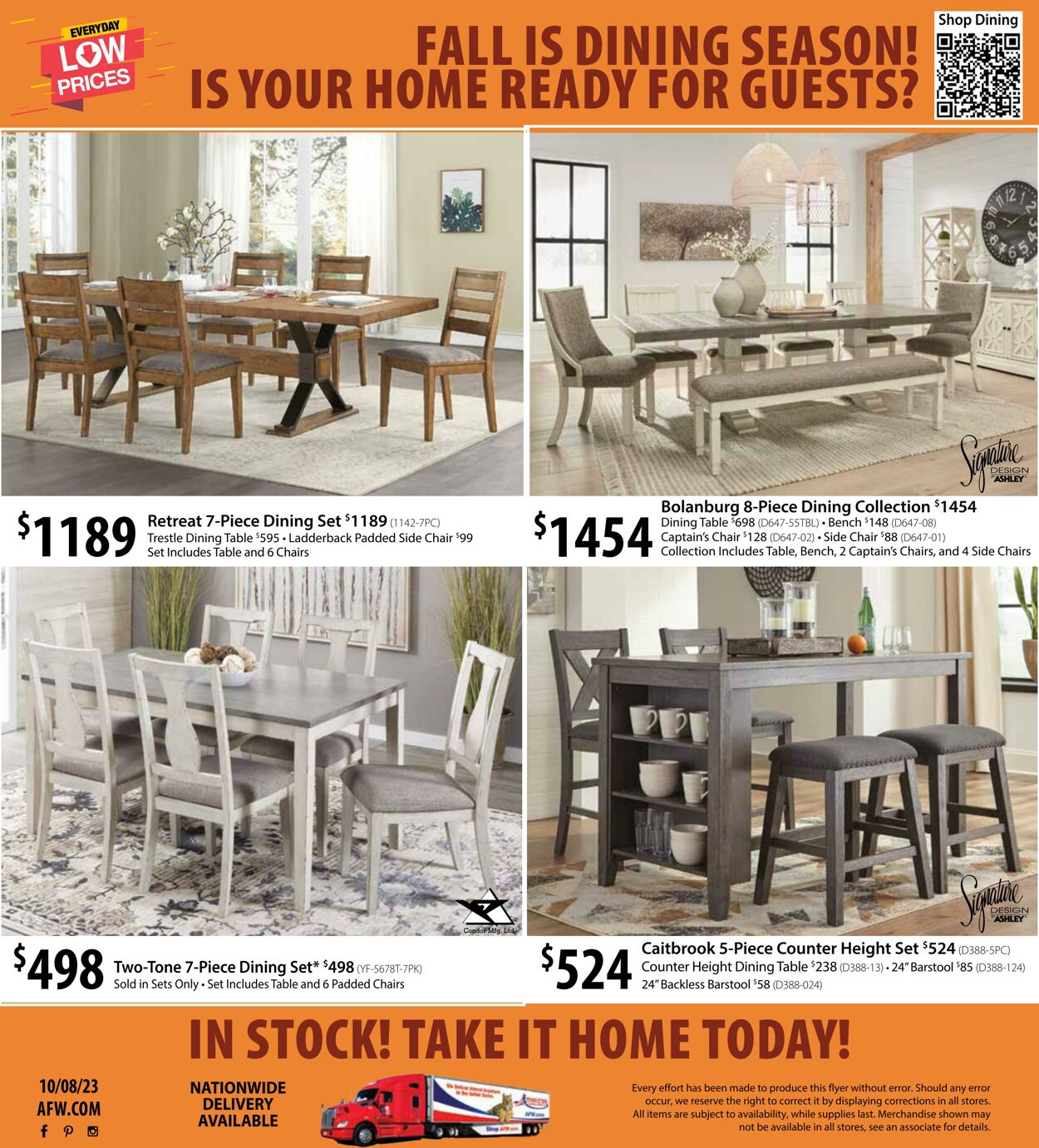 Weekly ad American Furniture Warehouse 10/10/2023 - 11/05/2023