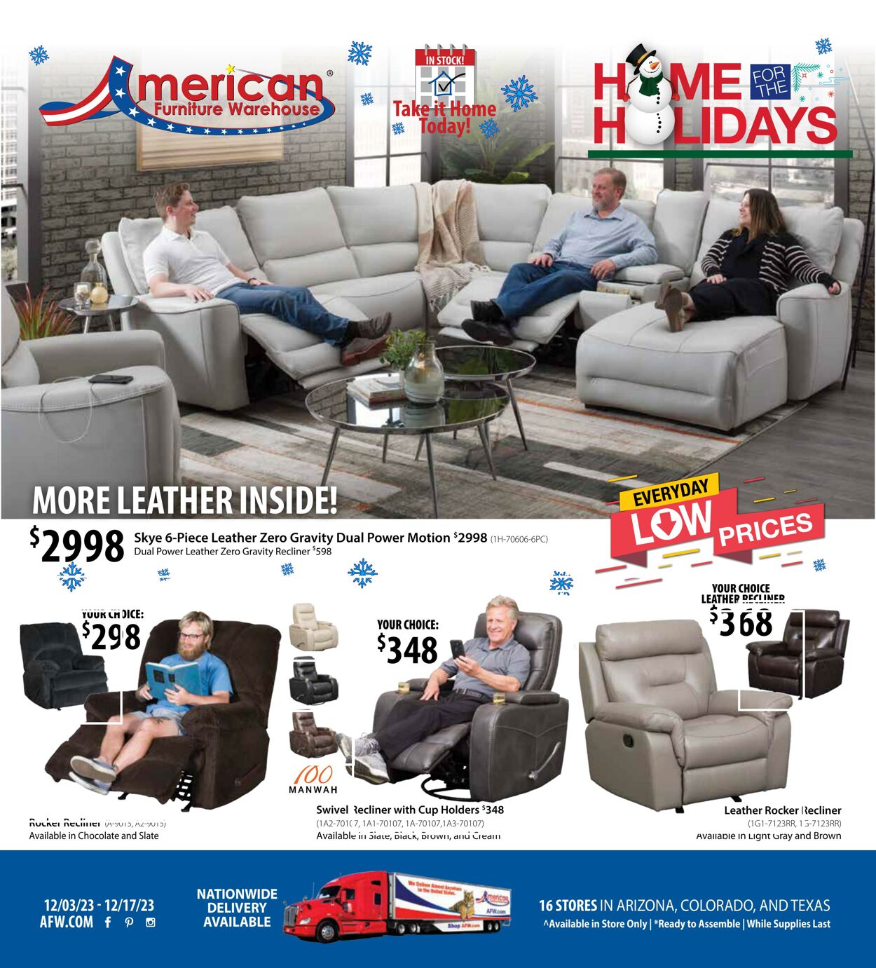 Weekly ad American Furniture Warehouse 12/03/2023 - 12/17/2023