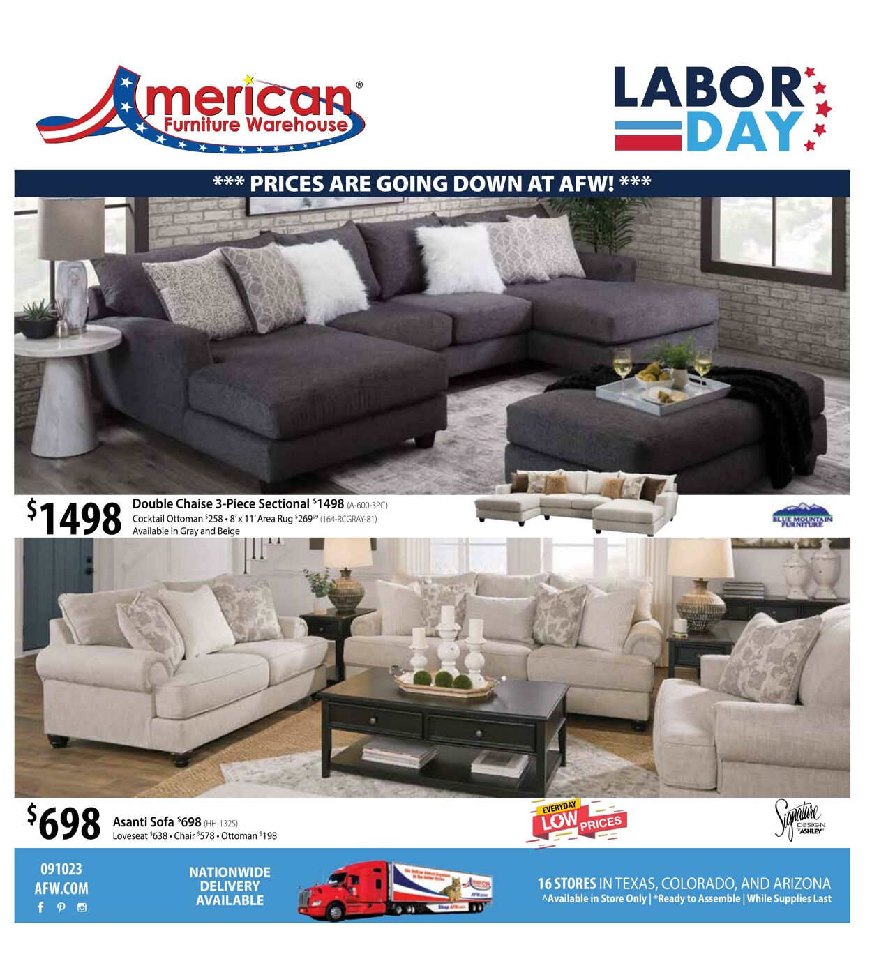 Weekly ad American Furniture Warehouse - american Sep 11, 2023 - Sep 24, 2023