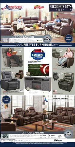 Weeklyad American Furniture Warehouse 01/31/2022-05/02/2022