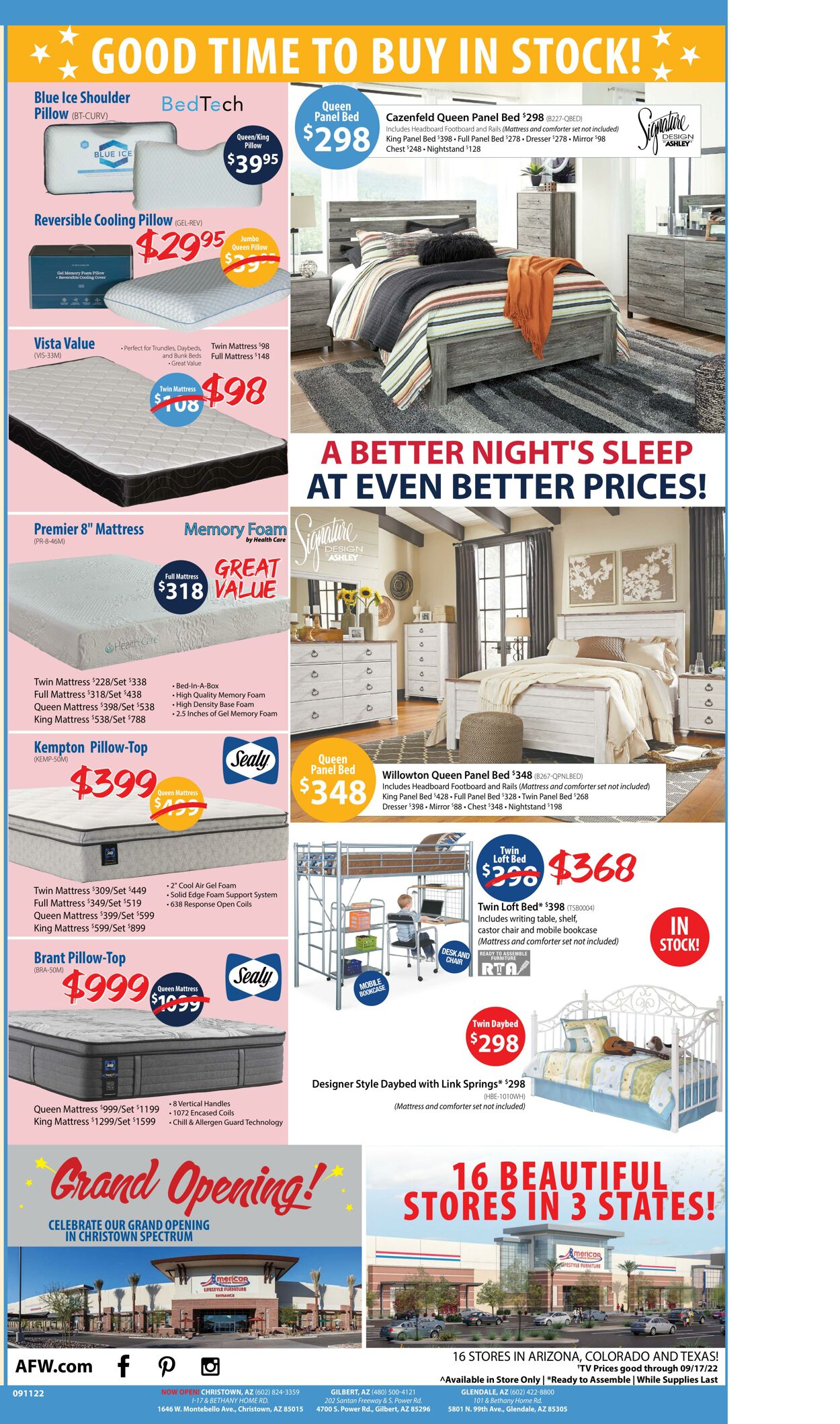 Weekly ad American Furniture Warehouse 09/14/2022 - 10/04/2022