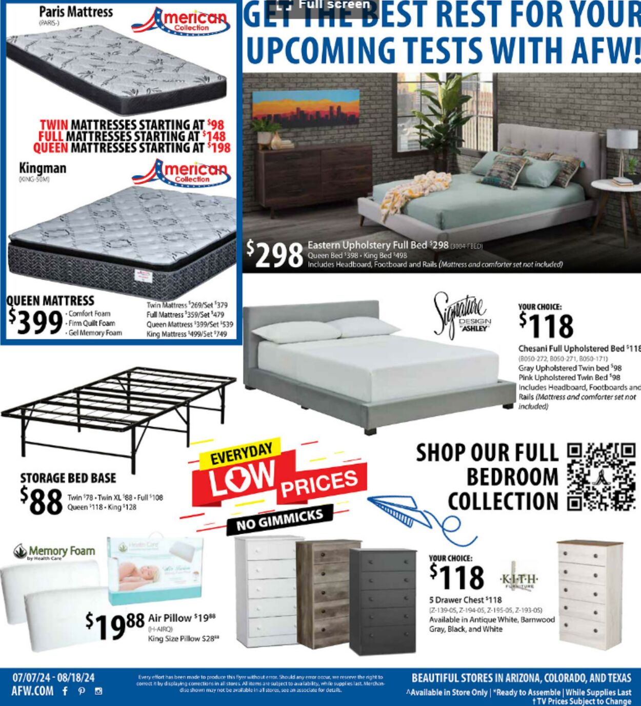 Weekly ad American Furniture Warehouse 07/07/2024 - 08/18/2024