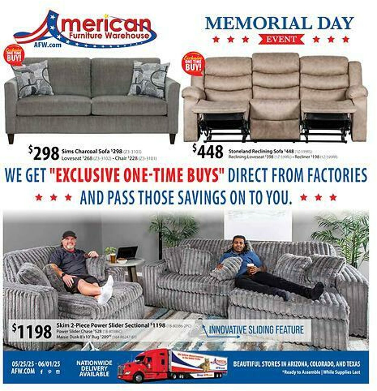 Weekly ad American Furniture Warehouse 05/23/2025 - 06/06/2025