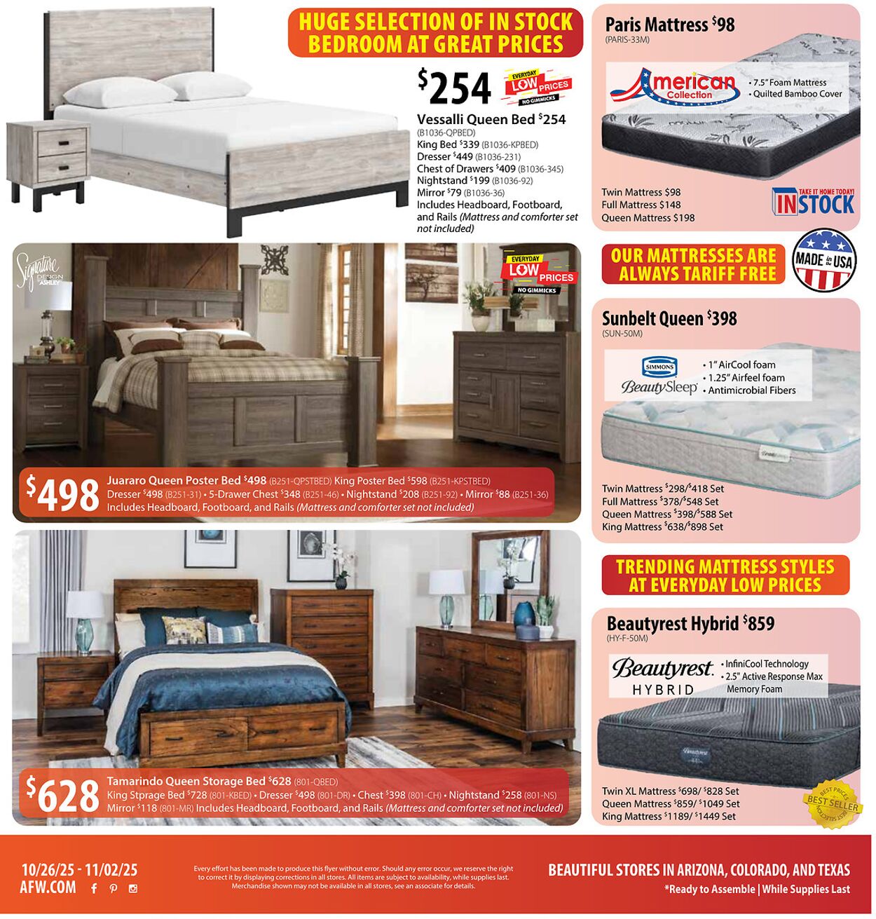 Weekly ad American Furniture Warehouse 10/28/2025 - 11/04/2025
