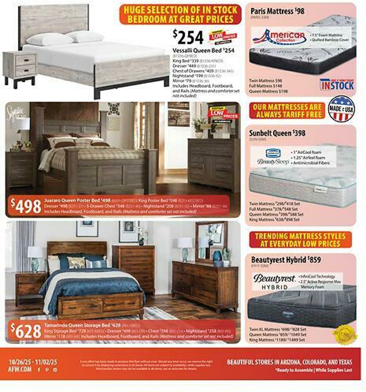 Weekly ad American Furniture Warehouse 10/28/2025 - 11/04/2025