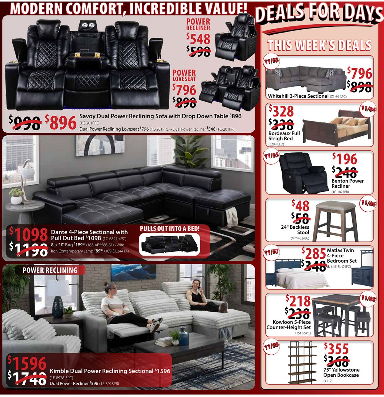 Weekly ad American Furniture Warehouse 11/03/2025 - 11/17/2025