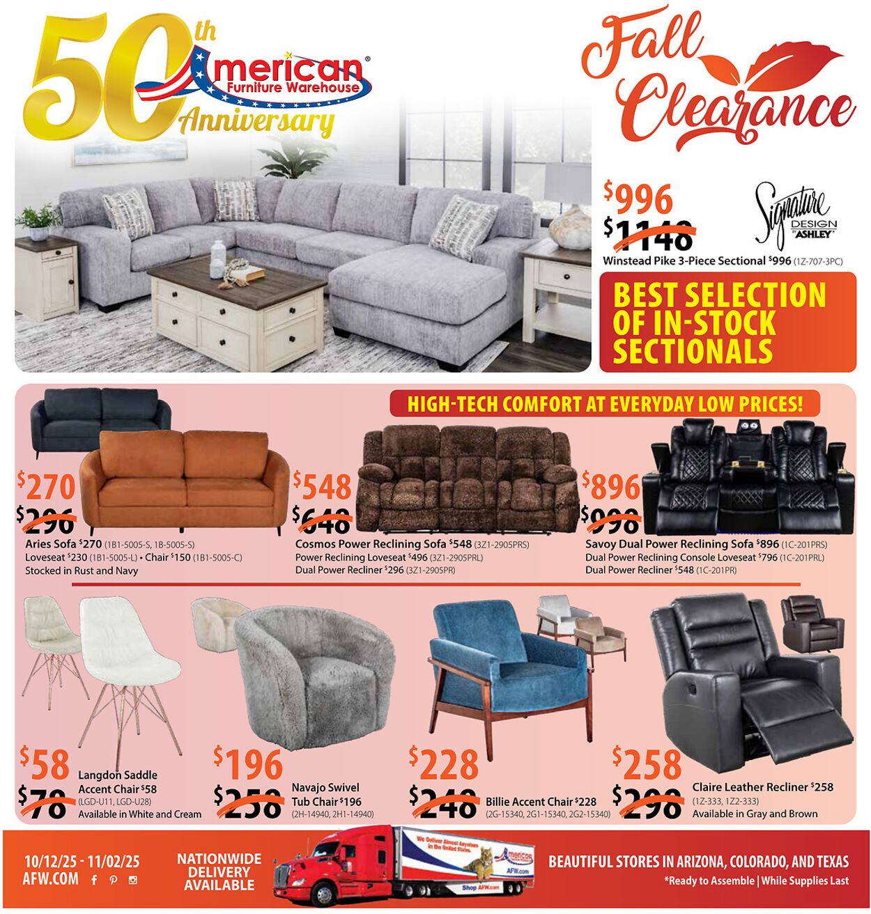 Weekly ad American Furniture Warehouse 10/14/2025 - 10/28/2025